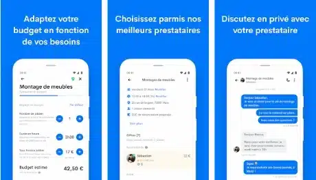 Mise en avant sur des écrans de smartphone de l'interface de Yoojo.