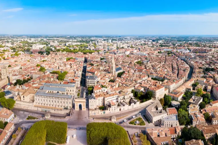 Panorama sur le centre ville de Montpellier pour investir dans un logement étudiant