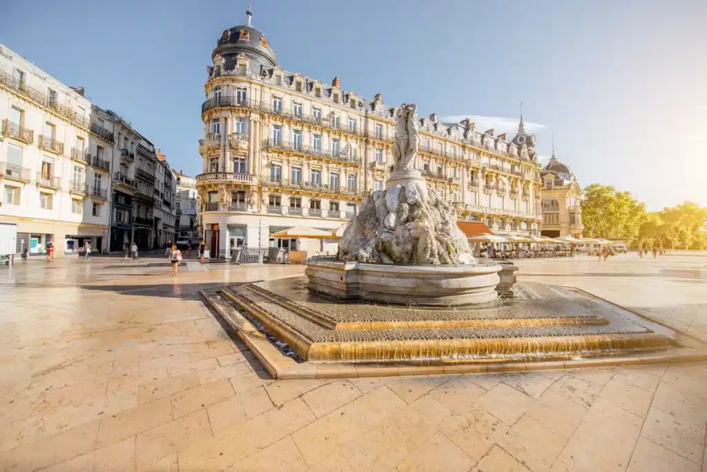 Place de la comédie à Montpellier.