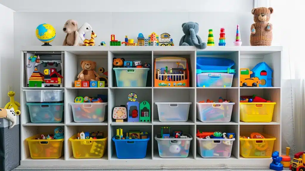 Rangement pour jouet adapté aux enfants. 