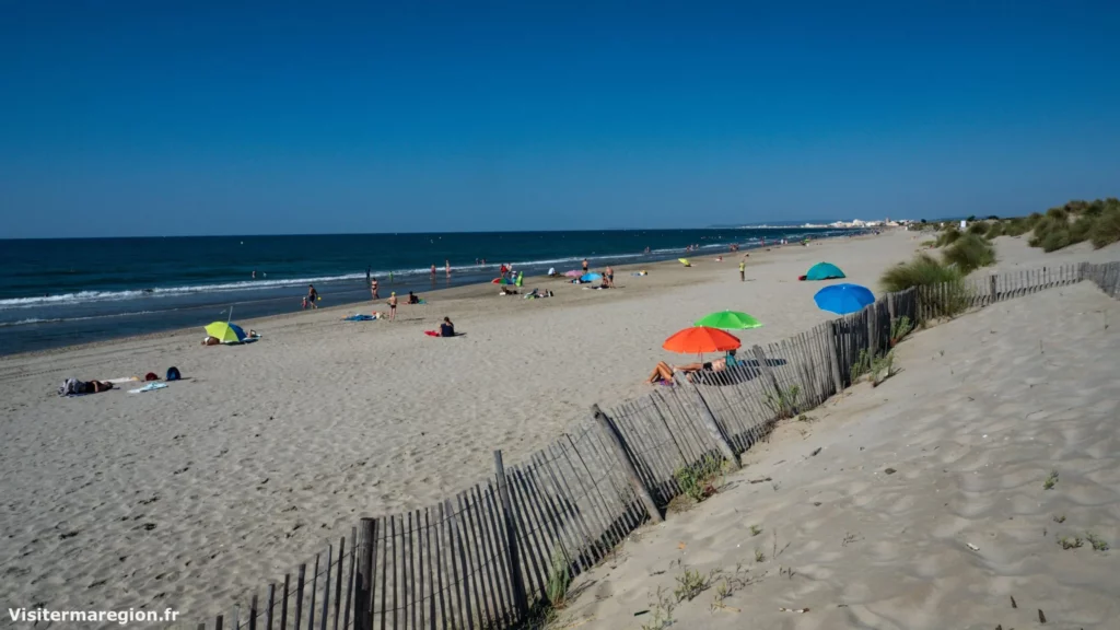 Plage du Petit Travers et ses dunes de sables, pour se baigner à Montpellier sans voiture cet été !
