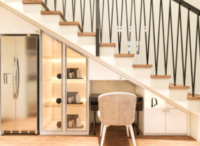 espace sous escalier