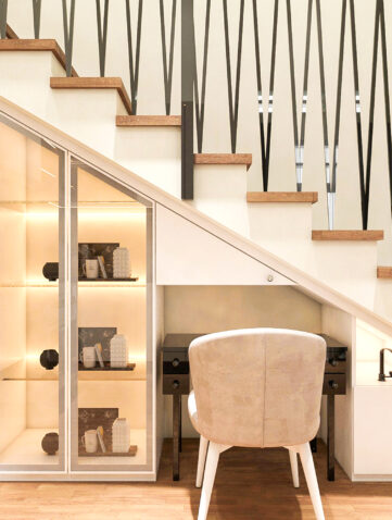 espace sous escalier